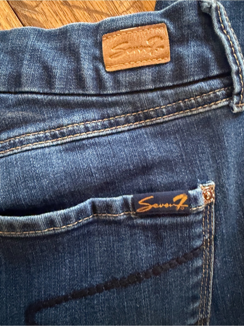 Seven7 Women's Blue Skinny Stretch Denim Jeans